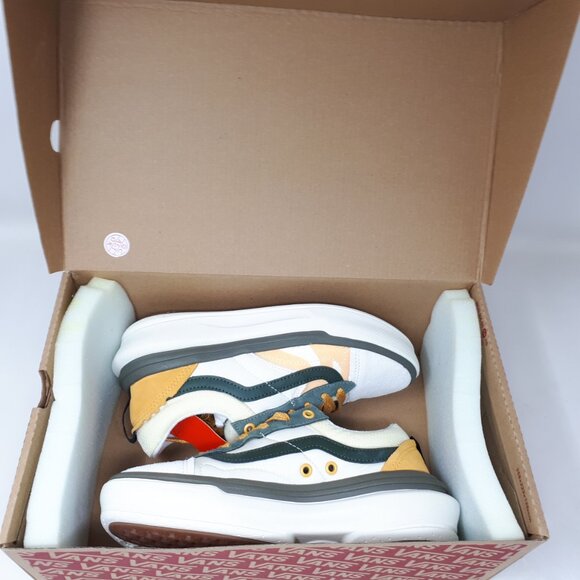 Vans Old Skool Overt CC Stacked Platform Shoe Sneaker Lux White Yellow Womens US - Picture 11 of 11